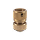 Конектор латунний з аквастопом 1/2" на шланг 1/2" STORM INTERTOOL GE-1219