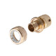 Конектор латунний 1/2" на шланг 3/4" STORM INTERTOOL GE-1220