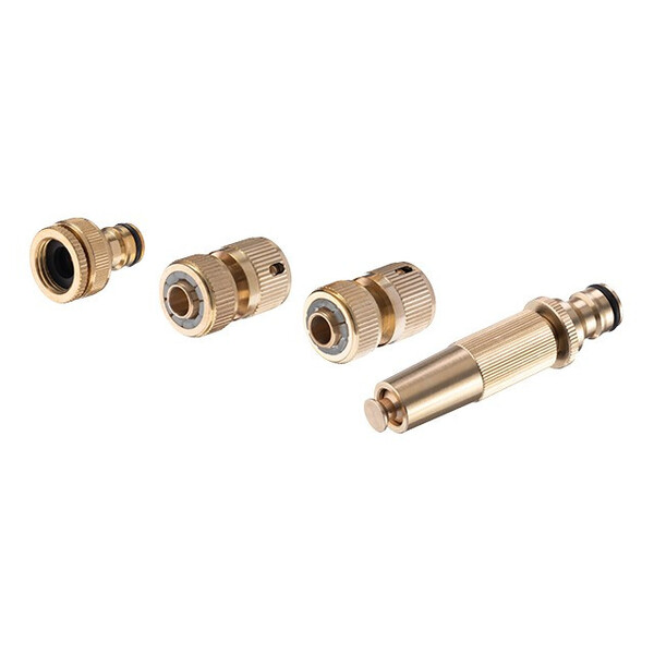 Комплект насадка латунна для поливу 1/2" з коннекторами INTERTOOL GE-1426