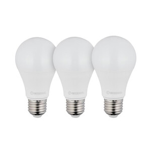 Лампи світлодіодні, набір 3 од. LL-0015, LED A60, E27, 12 Вт, 150-300 В, 4000 K, 30000 г, гарантія 3 роки