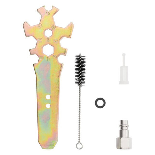 Фарбопульт пневматичний LVLP, форсунка 1.3мм, верхній пластиковий бачок 600мл., 2бар STORM INTERTOOL PT-0138