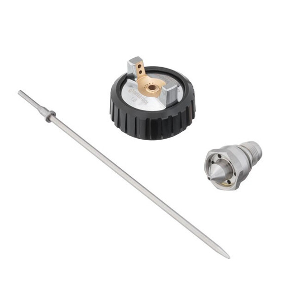 Комплект 1.8мм форсунка, повітряна головка, голка до краскопультів HVLP BLACK M-DIAMOND (PT-0163, PT-0164,