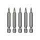 Комплект насадок викруткових PZ1 1/4 "* 50мм, ACR, S2, уп. 5од., STORM INTERTOOL VT-0203