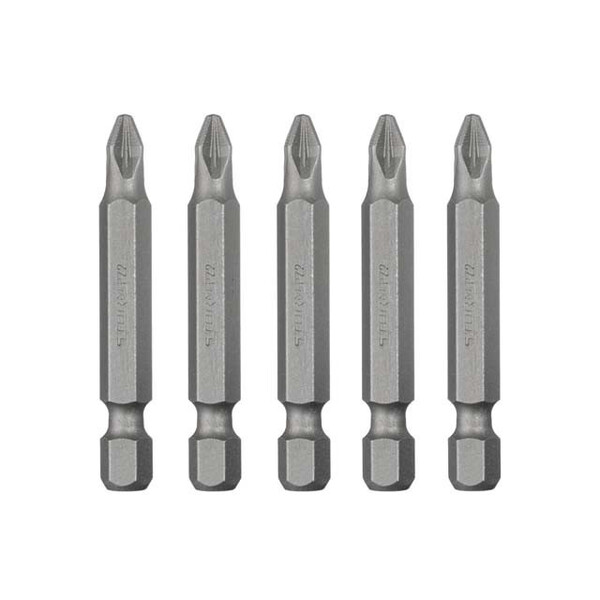 Комплект насадок викруткових PZ2 1/4 "* 50мм, ACR, S2, уп. 5од., STORM INTERTOOL VT-0204