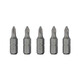 Комплект отверточних насадок PZ1 1/4 "* 25мм, ACR, S2, уп. 5од., STORM INTERTOOL VT-0208
