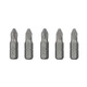 Комплект насадок викруткових PZ2 1/4 "* 25мм, ACR, S2, уп. 5од., STORM INTERTOOL VT-0209
