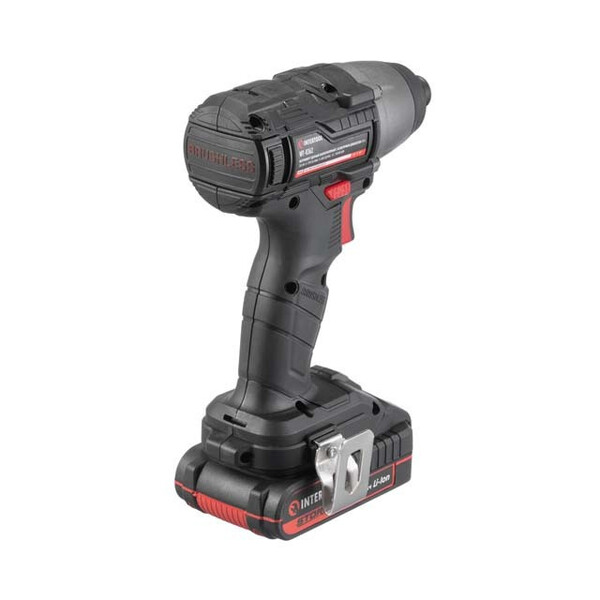 Шуруповерт ударний акумуляторний з безщітковим двигуном 20 В, 200 Нм, 0-2900 об/хв, 0-4000 уд/хв, 1/4", Li-ion, 2.0 Аг, ЗП 2 А, кейс INTERTOOL WT-0362