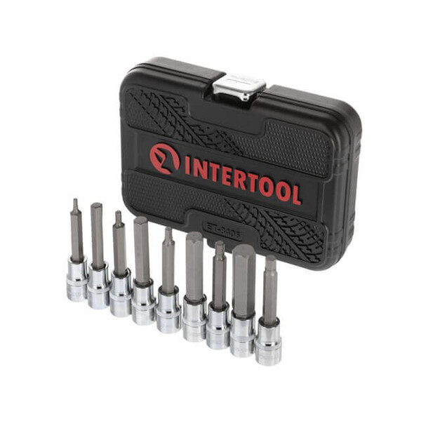 Набір біт HEX 1/2 "4-17, 100мм, S2, STORM INTERTOOL ET-8406