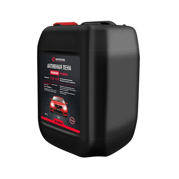 Піна активна PREMIUM 5л, рожева, концентрат 1:5-1:10 для безконтактного миття апаратом високого тиску, STORM