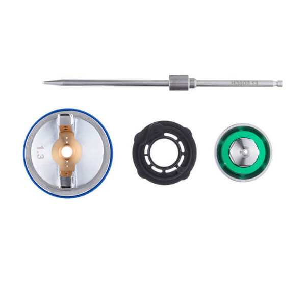 Комплект форсунки 1.3мм для фарбопультів HVLP II PT-0100, РТ-0105, РТ-0105D (дюза, повітряна головка, голка)