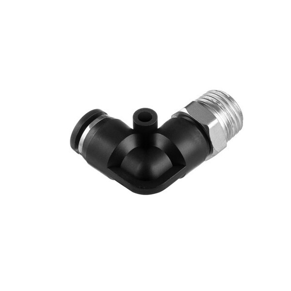 З'єднання цангове L-подібне для поліуретанових та ін. шлангів 6 мм, 1/4“ зовн. різьба INTERTOOL PT-2331