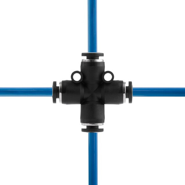 З'єднання цангове Х-подібне для поліуретанових та ін. шлангів 4 мм INTERTOOL PT-2365