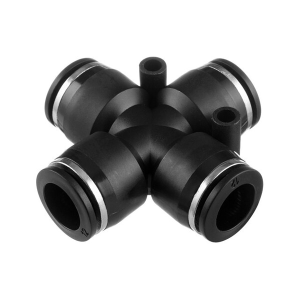 З'єднання цангове Х-подібне для поліуретанових та інших шлангів 12 мм INTERTOOL PT-2369