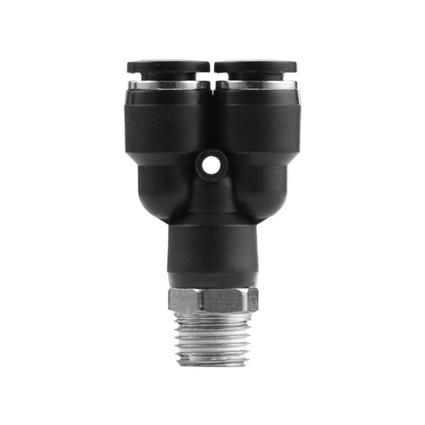 З'єднання цангове Y-подібне для поліуретанових та ін. шлангів 8*8 мм, 1/4" зовн. різьба INTERTOOL PT-2377