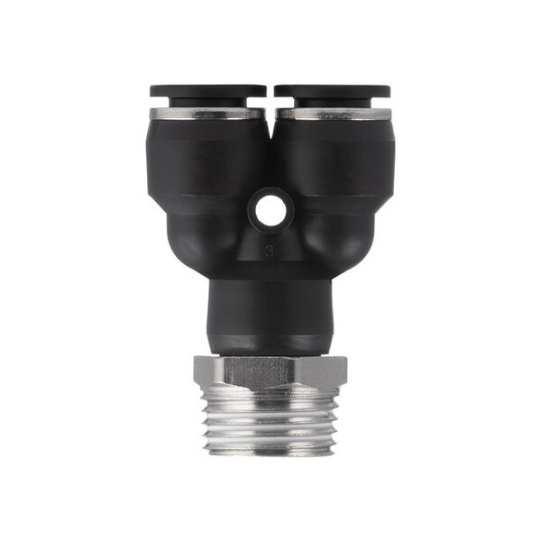 З'єднання цангове Y-подібне для поліуретанових та ін. шлангів 10*10 мм, 1/2" зовн. різьба INTERTOOL PT-2388