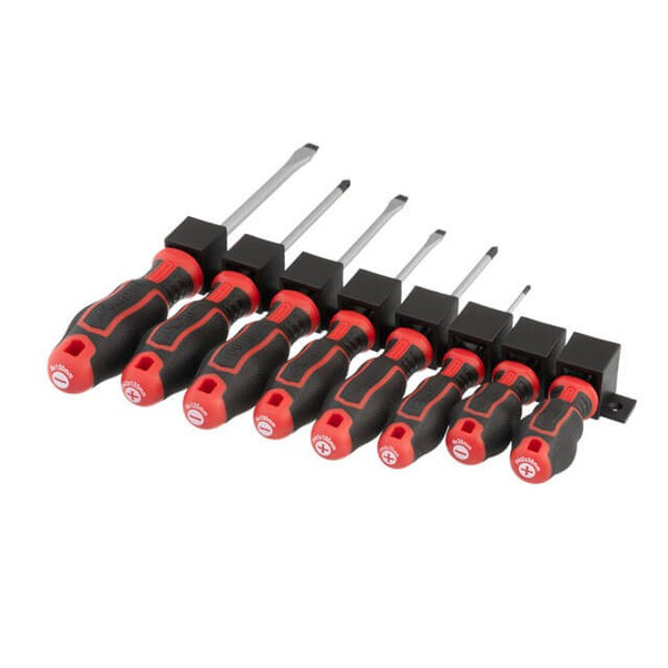 Набір викруток 8 од (SL5.0 * 100 мм, SL6.0 * 38 мм, SL6.0 * 125 мм, SL8.0 * 150 мм, PH0 * 75 мм, PH1 * 100 мм, PH2 *