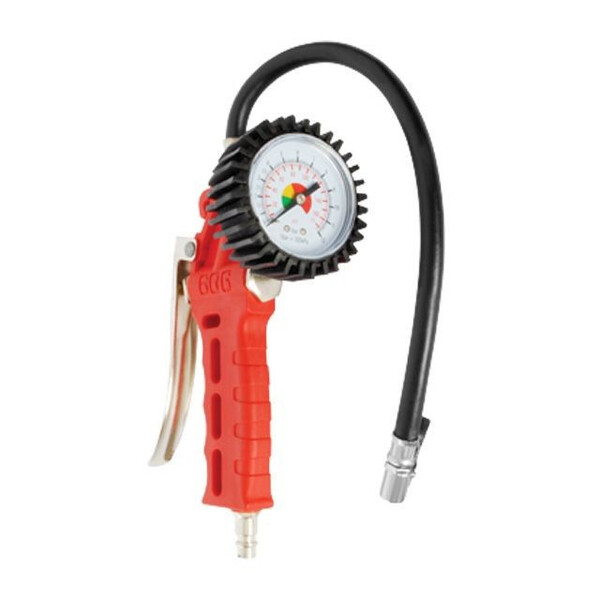 Пистолет для подкачки колес с манометром пневматический. PROF 60G INTERTOOL PT-0505