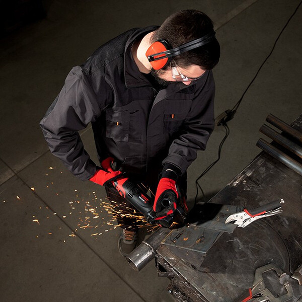 Шліфмашина кутова 1200Вт, діаметр круга 125мм, 5000-12000 об/хв, поворотне руків'я INTERTOOL WT-0225