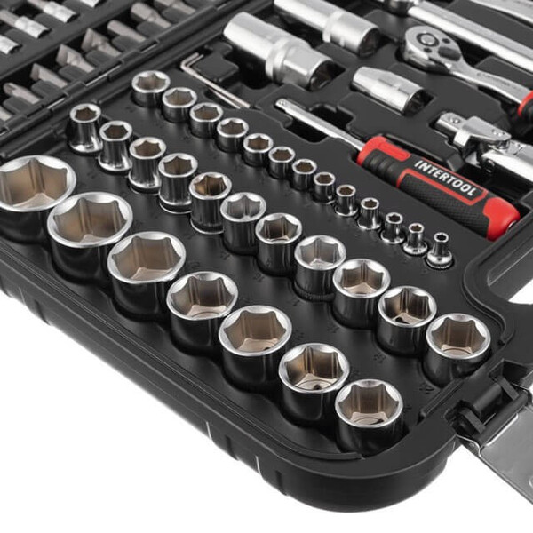 Набір інструментів 1/2 "& 1/4", 94 од., Cr-V INTERTOOL ET-8094