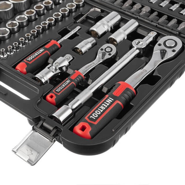 Набір інструментів 1/2 "& 1/4", 94 од., Cr-V INTERTOOL ET-8094