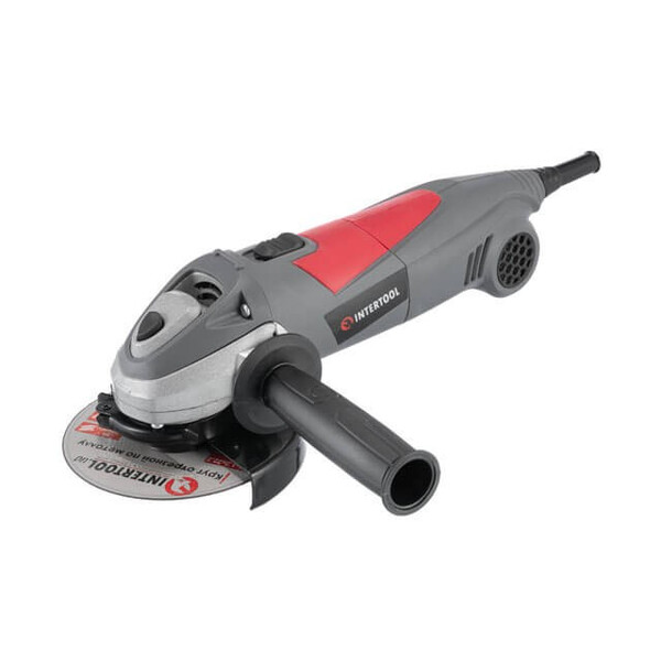 Угловая шлифмашина 900 Вт, 12 000 об/мин, диаметр круга 125 мм INTERTOOL DT-0268
