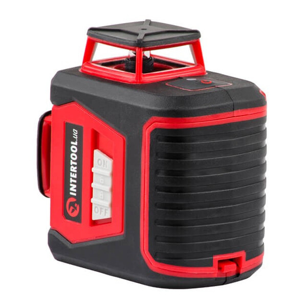 Рівень лазерний 360 град, 3 лазерні головки. INTERTOOL MT-3057