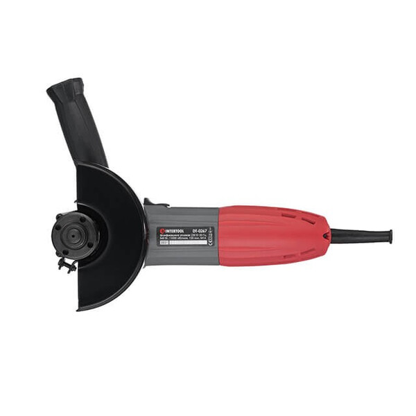 Шлифовальная машина угловая 860 Вт, 11000 об/мин, диаметр круга 125 мм INTERTOOL DT-0267