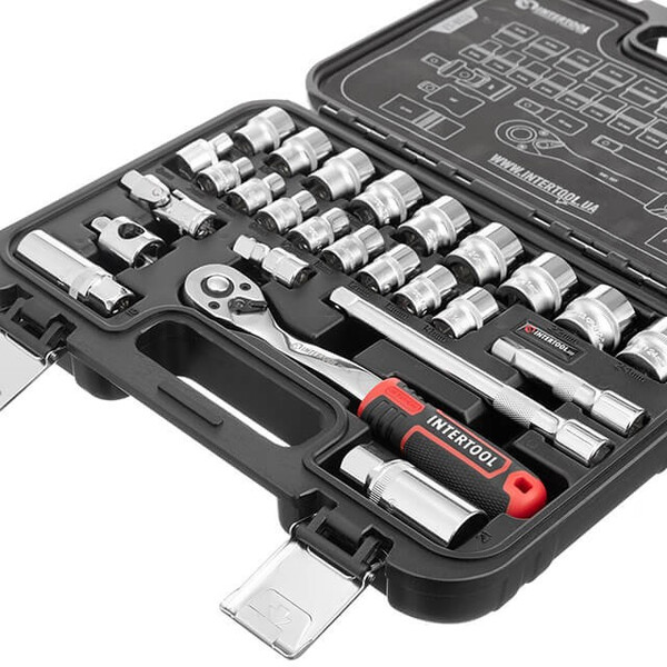 Набір інструментів 3/8 , 26ед., Cr-V STORM INTERTOOL ET-8026