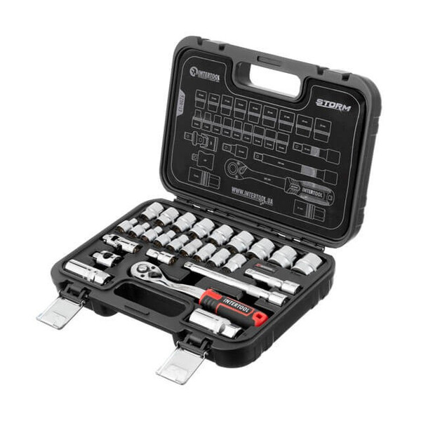 Набір інструментів 3/8 , 26ед., Cr-V STORM INTERTOOL ET-8026