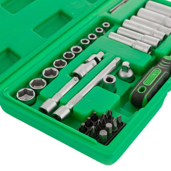 Набор торцевых головок с трещоткой Intertool ET-6036