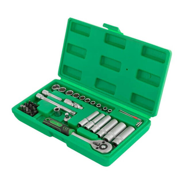 Набор торцевых головок с трещоткой Intertool ET-6036