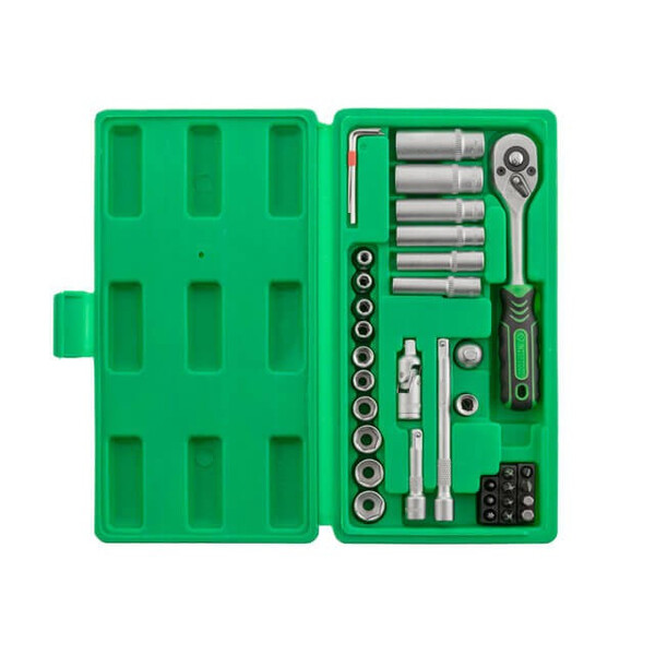 Набор торцевых головок с трещоткой Intertool ET-6036