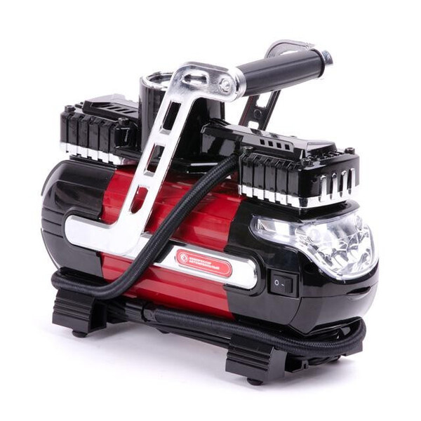 Компресор автомобільний 12В. Два циліндра 30 мм INTERTOOL AC-0003