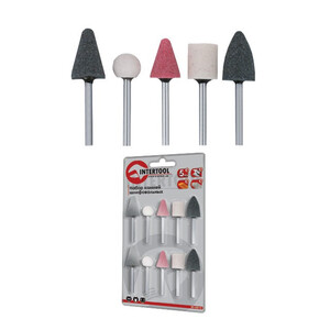 Набір шліфувальних каменів 10шт. INTERTOOL BT-0020