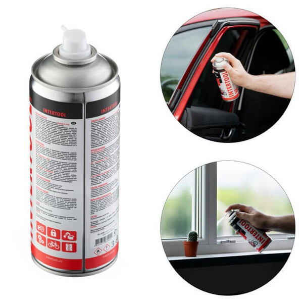 Мастило "Силікон", аерозоль 400 мл. INTERTOOL FS-6040