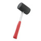 Киянка гумова 680г.80 мм,чорна гума,металева ручка INTERTOOL HT-0232