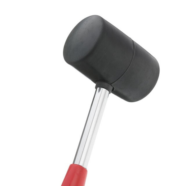 Киянка гумова 680г.80 мм,чорна гума,металева ручка INTERTOOL HT-0232