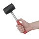 Киянка гумова 680г.80 мм,чорна гума,металева ручка INTERTOOL HT-0232