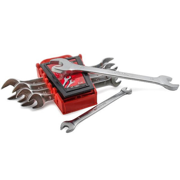 Набір ключів ріжкових, 6шт. 6-17мм INTERTOOL HT-1001