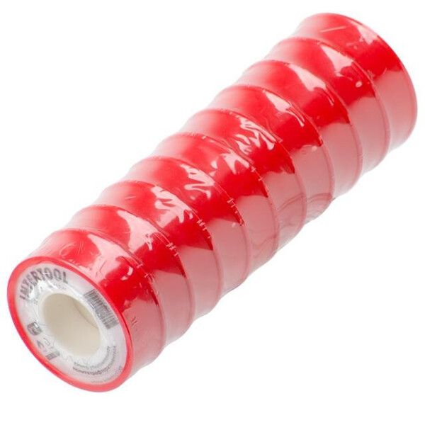 Стрічка тефлонова, фум (политетрафторетиленова) 15 м*0.1 мм*12 мм, 0.2 г/см³ INTERTOOL IT-0001