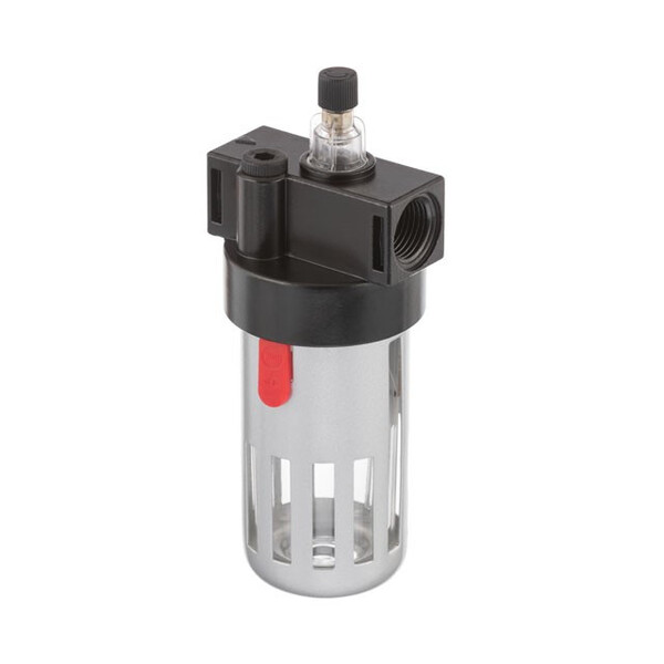 Лубрикатор (устройство подачи масла) 1/2 в металлической защитной колбе INTERTOOL PT-1421