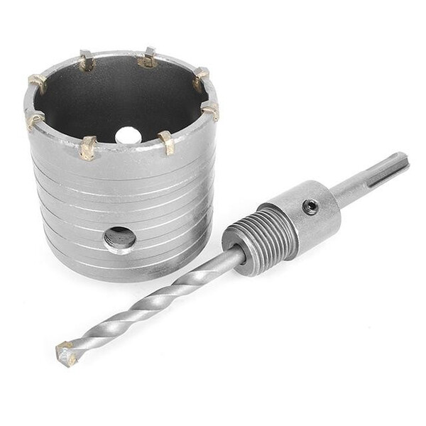 Комплект: Свердло корончастот для бетону 65 мм + Перехідник SDS Plus 100 мм INTERTOOL SD-7065