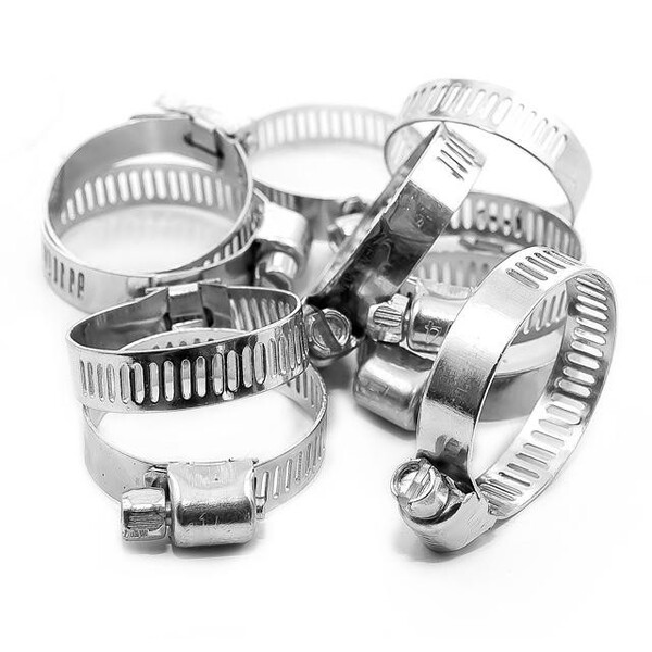 Хомут сталевий оцинкований 8 мм D 18-32 мм INTERTOOL TC-0018