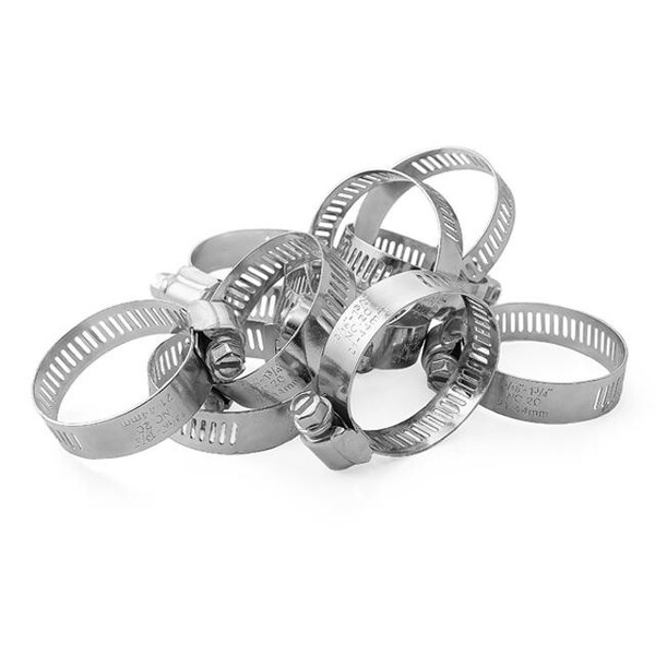 Хомут сталевий оцинкований 12,7 мм D 21-44 мм INTERTOOL TC-0122