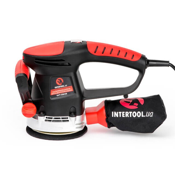 Шлифовальная машина эксцентриковая, 480 Вт, 4000-14000 об./мин, 125 мм. INTERTOOL WT-0542