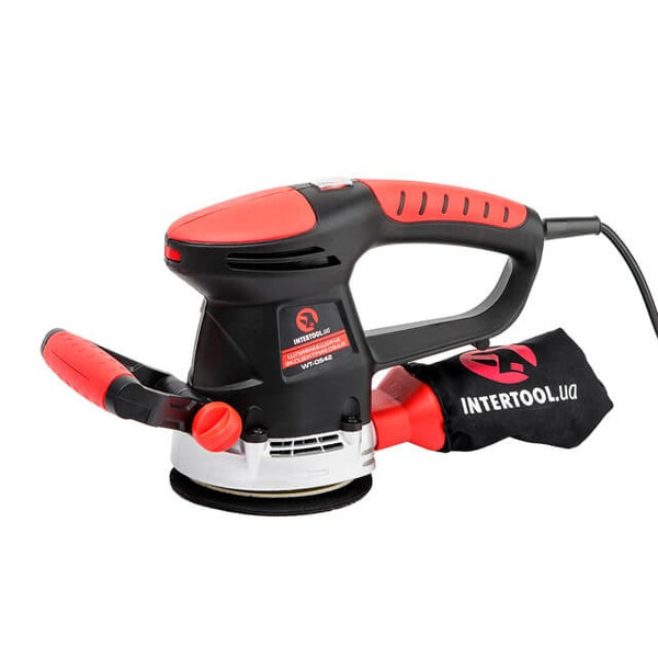 Шлифовальная машина эксцентриковая, 480 Вт, 4000-14000 об./мин, 125 мм. INTERTOOL WT-0542