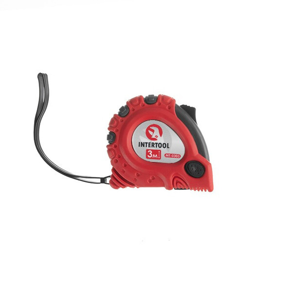 Рулетка з металевим полотном 5м x 19мм "Супер Магніт" блістер INTERTOOL MT-0305