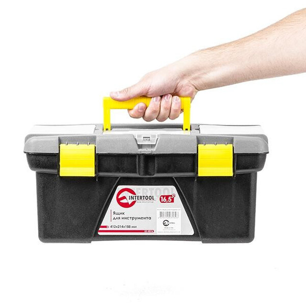 Ящик для інструменту 16.5" 412*214*188мм INTERTOOL BX-0316