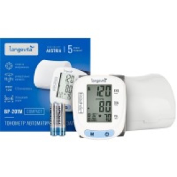 Авт.вимір.артер.тиску LONGEVITA BP-201M Авт. вимір. артер. тиску