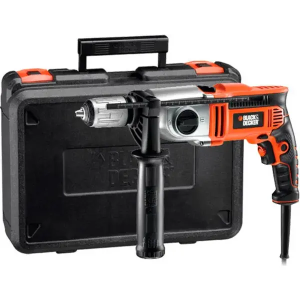 Дриль ударний Black & Decker KR8542K-QS 850Вт, 13мм, 3100об/хв.